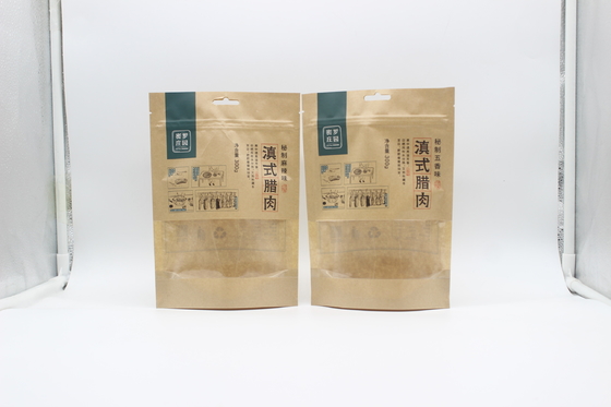 comprar 100g 500g 1000g Bolsas de papel Kraft ziplockk recicláveis Certificado SGS FDA online manufacture