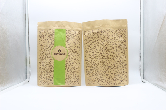 comprar Ziplockk Papel Kraft Saco de Posição Reciclável Biodegradável Para Café Chá online manufacture
