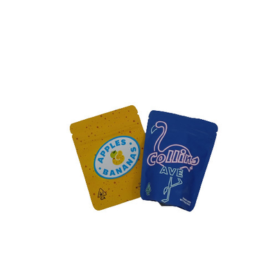 comprar Sacos de zíper à prova de cheiro com vedação térmica 3,5 g de toque macio flor de ervas daninhas Mylar Stand Up Malotes online manufacture
