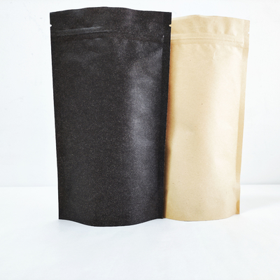 comprar Impressão personalizada de papel kraft ecológico de fundo plano compostável 250g válvula de saco para grãos de café online manufacture