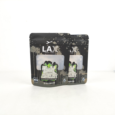 comprar Fábrica OEM personalizado Folha de alumínio Mylar Stand up zip lock pouch com janela transparente online manufacture