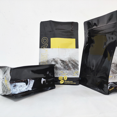 comprar Bolsas de embalagem de grãos de café com fundo plano com válvula online manufacture