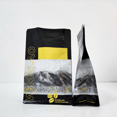 comprar 250 g de embalagem de alimentos em pó de café Saco de embalagem de alimentos de fundo plano com fechadura de fecho online manufacture