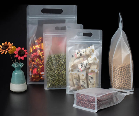 comprar Frio auto-selamento Ver através de bolsas de comida doces Stand up ziplockk bolsas online manufacture