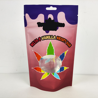 comprar Personalização Impresso 3.5g Saco Mylar à prova de odor em forma de círculo Saco Mylar com ziplock online manufacture