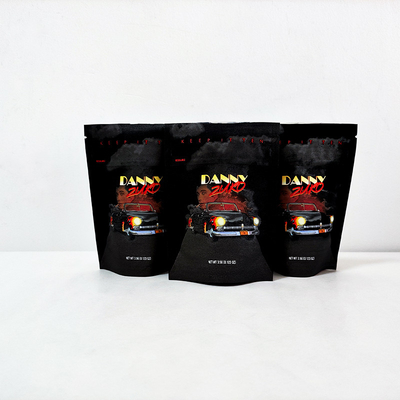 comprar Sacos de erva negra Matte Mylar fechado com fecho de fecho de fechadura Cookie Proof Stand Up pouch 3,5g 7g online manufacture