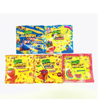 comprar Saco de vedação de plástico de acabamento brilhante de três lados para mastigar doces de goma online manufacture