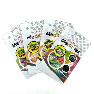 comprar Goma 300 mg Saco de Selo de Três lados Ziplock biodegradável Sacos de Plástico com Furo de Manobra online manufacture