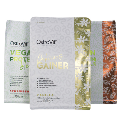 comprar A soldadura térmica inferior lisa feita sob encomenda do pó da proteína do vegetariano do saco levanta-se malotes online manufacture