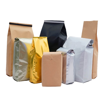 comprar Malote lateral do reforço do café feito sob encomenda da válvula de Bean Bags With Tin Tie do café online manufacture