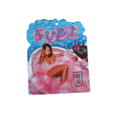 comprar Zipper Top Gloss Die Cut Mylar Sacks Folha de alumínio 3.5g Personalizado online manufacture