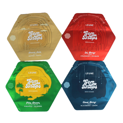 comprar CE cores personalizadas sacos de plástico de corte a óleo irregular para gomas online manufacture