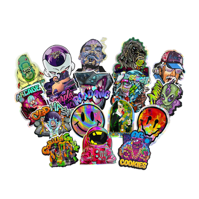 comprar Holográfico FDA Custom Die Cut Mylar Sacks 120 Mico online manufacture