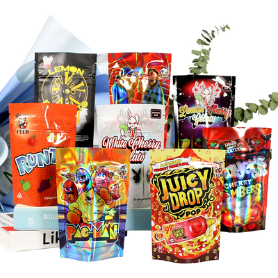 comprar Saco Mylar refeitável, fecho a quente, fecho de fecho personalizado, bolso holográfico online manufacture