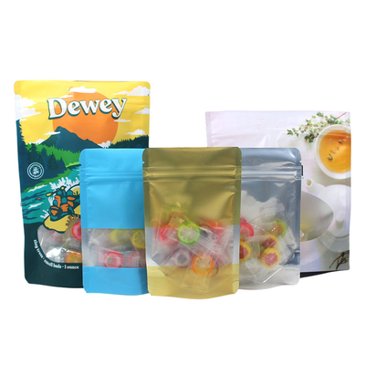 comprar Amostra grátis Alimentos Premium Bolsa de pé com janela, saco fechável com fecho online manufacture