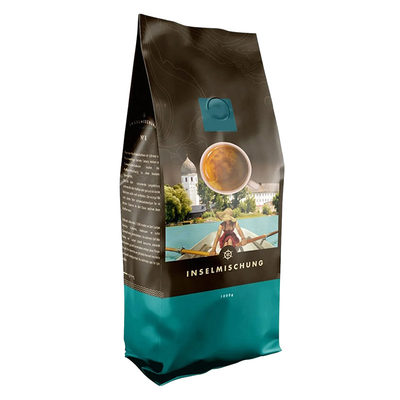 comprar Saco de papel kraft de boa qualidade recolocável Saco de embalagem de fundo plano impresso Saco de café Saco de embalagem de chá online manufacture
