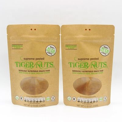 comprar Kraft Stand Up Pouch Bolsa de chá de papel impressa Custom Zipper Lock Selo térmico Bolsa impressa online manufacture