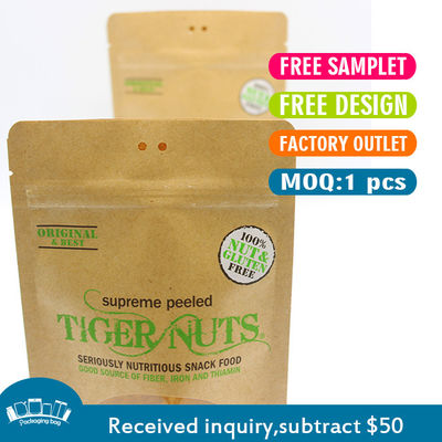 comprar Biodegradável Eco-friendly Stand Up pouches Zipper / Selado térmico reciclável online manufacture
