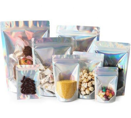 comprar Bolsas de zinco holográficas de papel alumínio por grosso 120 microns SGS online manufacture