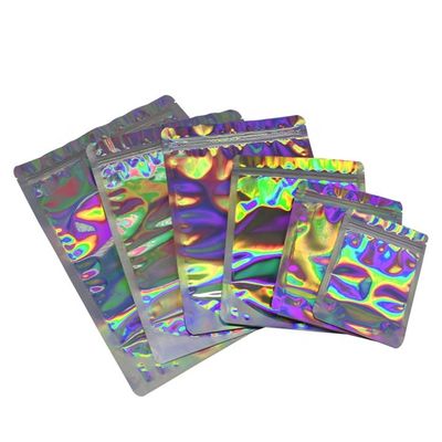 comprar ODM Holográfico Stand Up Pouch Biodegradable Alumínio Folha Pouch GMP online manufacture