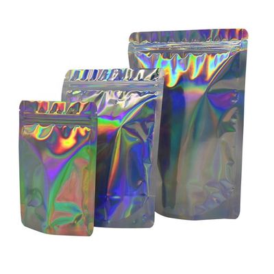 comprar VMPET Holográfico Stand Up Pouch Biodegradável Alumínio Folha de Bolsas online manufacture