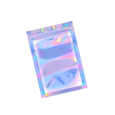 comprar Bolsas de papel de prata LDPE PE Bolsa de fecho Holográfico Luminoso QS Grau Alimentar online manufacture
