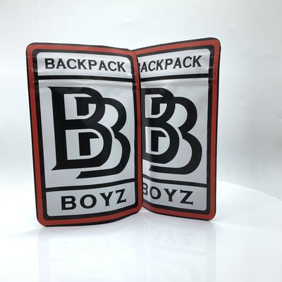 comprar Bolsa de mochila à prova de cheiro de madeira impressa para meninos Bolsas de embalagem à prova de ervas daninhas de plástico à prova de crianças online manufacture