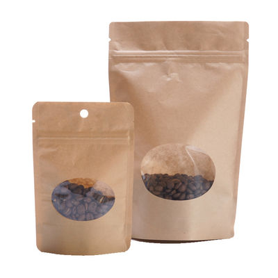comprar 150 g sacos de café de papel castanho Doypack Caixa de café Stand Up Sack 130mm Largura online manufacture