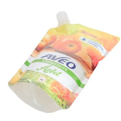 comprar Bolsa Mylar Liquid Spout 100 ml Bolsas de Detergente para Roupas SGS online manufacture