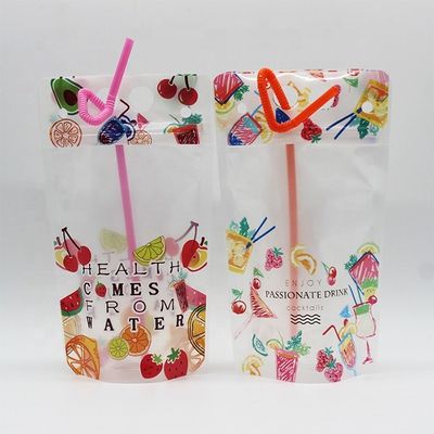 comprar Bolsa de escoamento líquido ISO9001 transparente Bolsas de bebidas ziplockk 100 microns online manufacture