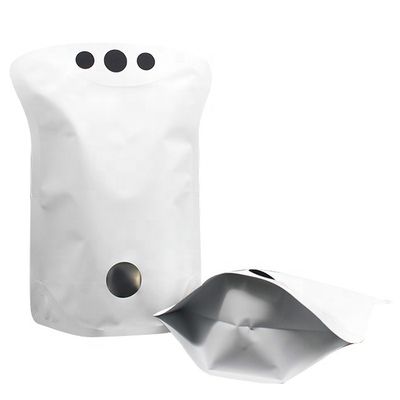 comprar 400g branco fosco Bolsa de 110 microns Zipper Top Veja através de bolsas online manufacture