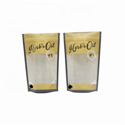 comprar OEM Veja através de bolsas Gravura Impressão de bolsas de papel kraft com janela transparente online manufacture