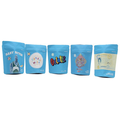 comprar LDPE Mylar ziplockk Stand Up Sacks Azul Recasable Zipper Sacks 5 polegadas de altura online manufacture