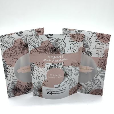 comprar 50 Microns Body Scrub Pouch Mylar Zipper Bolsas de embalagem flexíveis CMYK Impresso online manufacture