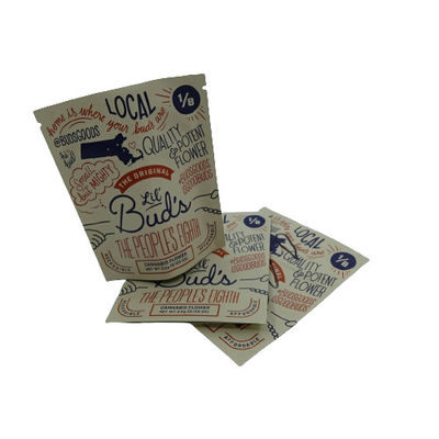 Biodegradável de qualidade alimentar Sacos de ervas daninhas de Mylar auto-sustentáveis à prova de umidade com fecho