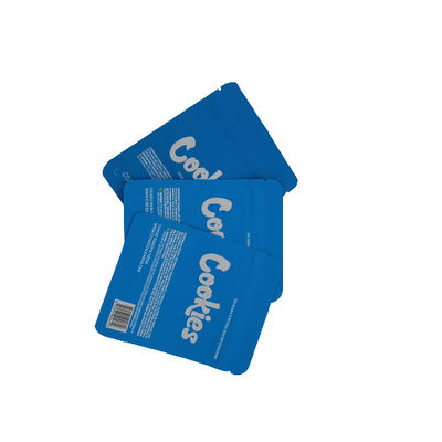 Azul 50g Mylar Stand Up Sacks Zipper Gravure Impressão para Candy erva