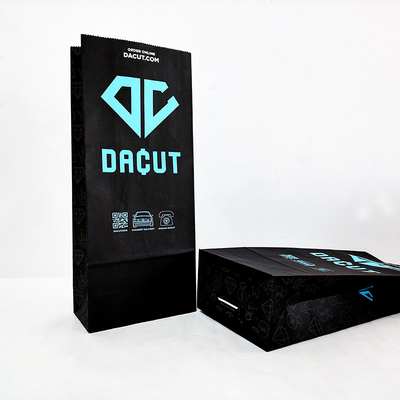 Saco de papel kraft impresso com logotipo personalizado exclusivo e ecológico para embalagens alimentares