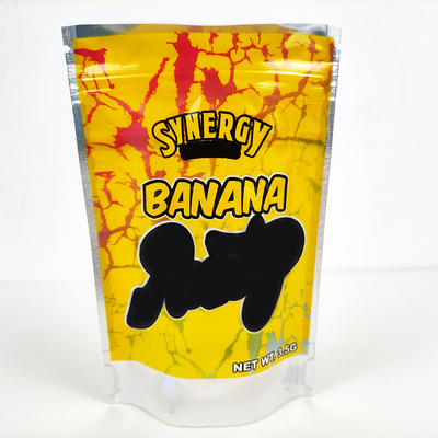 Gloss Personalizado 3.5g Mylar erva sacos Segurança infantil Slider Zipper Stand Up Saco