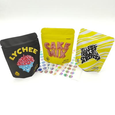Bolsa com fecho de fechadura de 3,5 g Mylar comestível