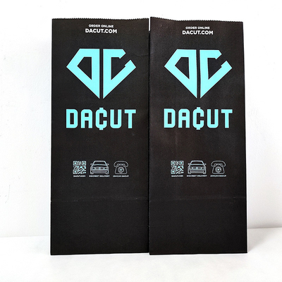 Black Kraft Stand Up Pouches Impressão em gravura personalizada para alimentos