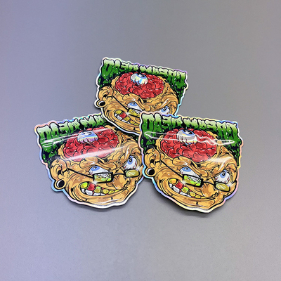 Sacos de ervas daninhas Mylar de forma exclusiva com ziplock para comida de maconha