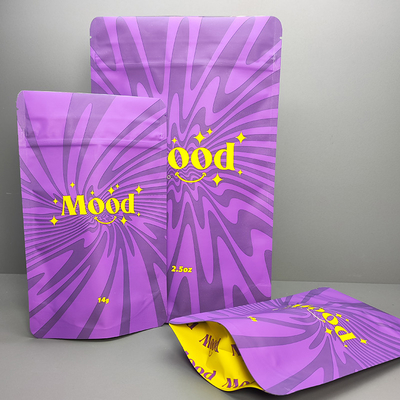 14g 28g Soft Touch Mylar Bag Ervas daninhas ervas daninhas Flores Embalagem Mylar Stand Up Bag
