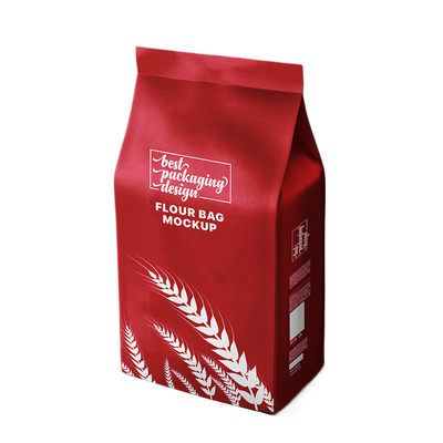 Café inferior liso plástico Bean Packaing Bag With Valve do malote 16oz do café