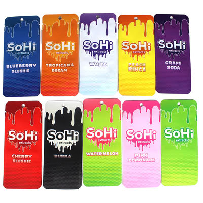 Eco-friendly 3 Side Seal Pouch Plastic Soft Touch  Packing