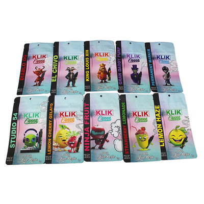 Embalagens de  Soft Touch Sacos Mylar de qualidade alimentar resistente a odor fechado