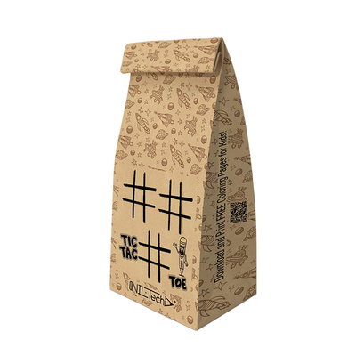 Saco de embalagem de papel castanho compostável para nozes de arroz