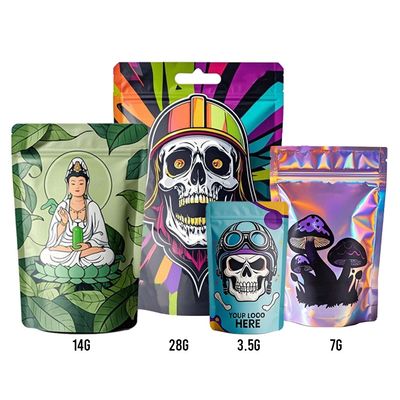 Bolsa de fecho vertical impressa sob medida para embalagens de alimentos