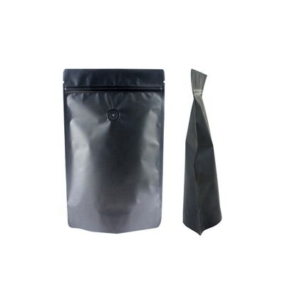 VMPET Saco de embalagem de café preto ziplockk impermeável 1 kg sacos de café