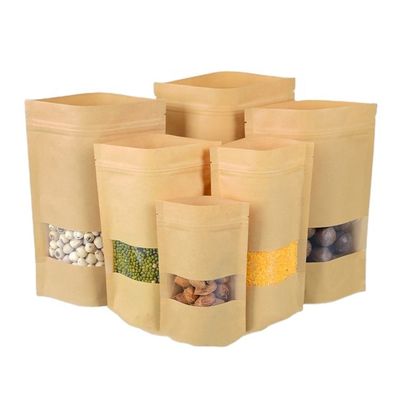 OEM Veja através de bolsas sacos biodegradáveis compostáveis para embalagens de alimentos