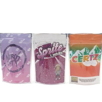 110 Microns Flat Bottom Pouch PE Rebocador Bolsas de Zipper Recolocáveis